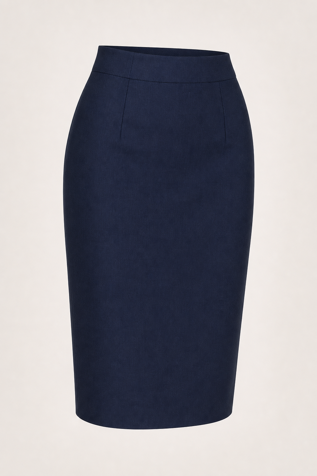 Jupe crayon tailleur stretch navy genou