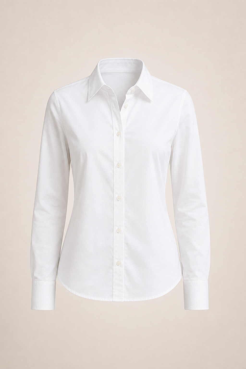 Chemise classique popeline blanche