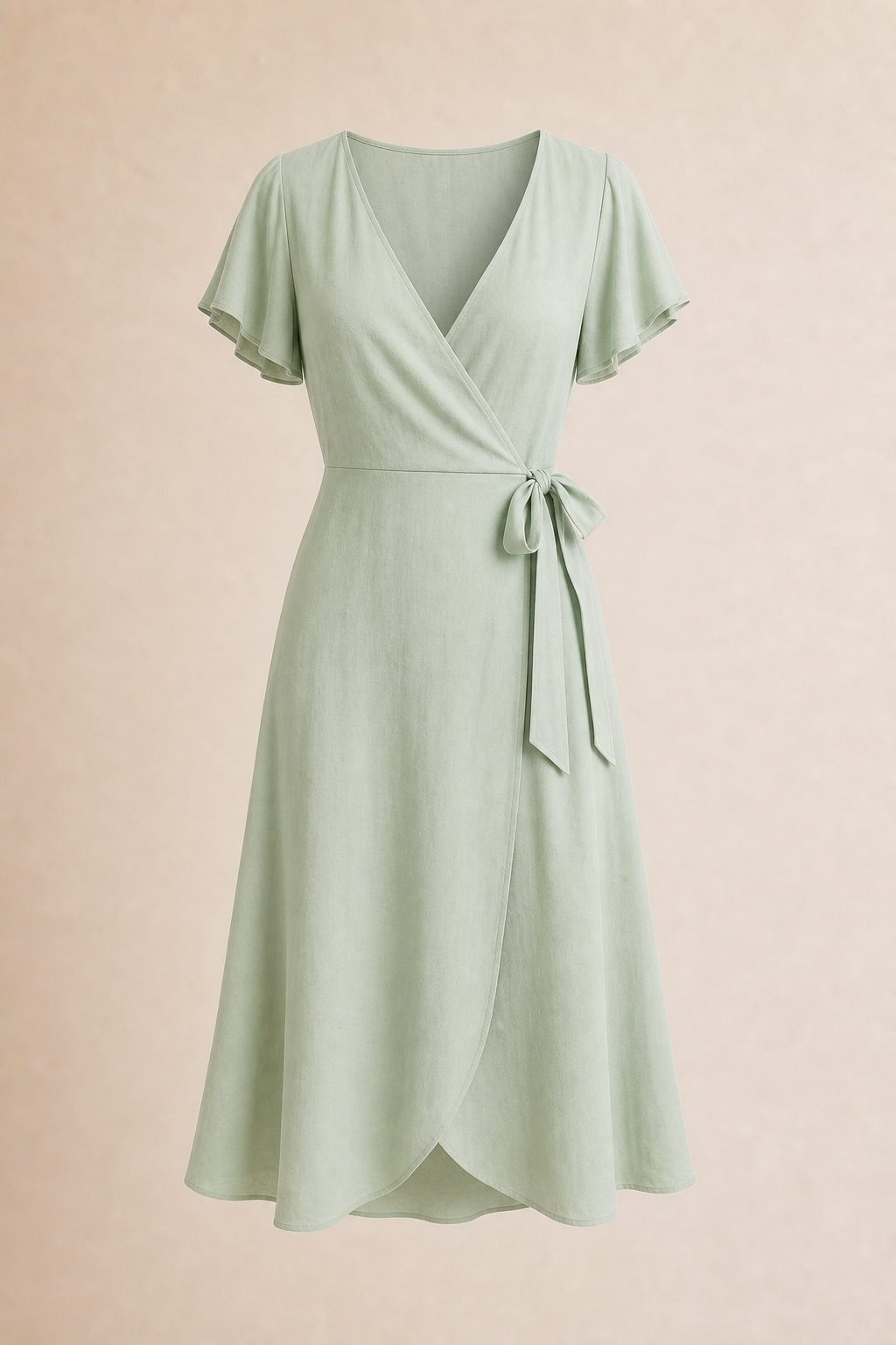 Robe portefeuille viscose menthe