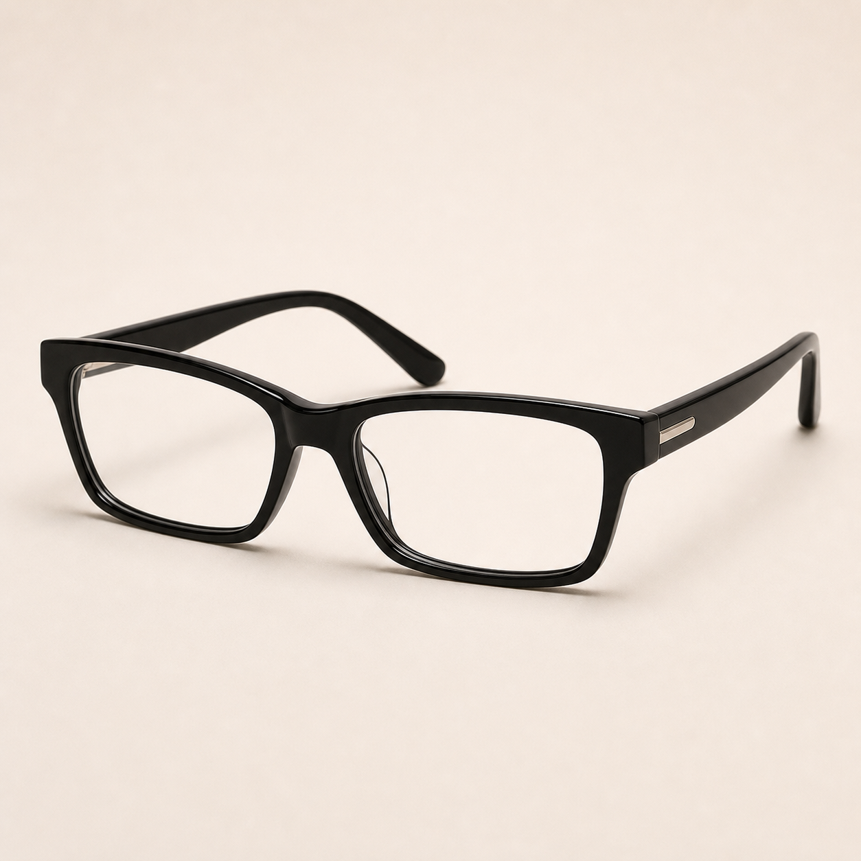 Lunettes optiques rectangle noir