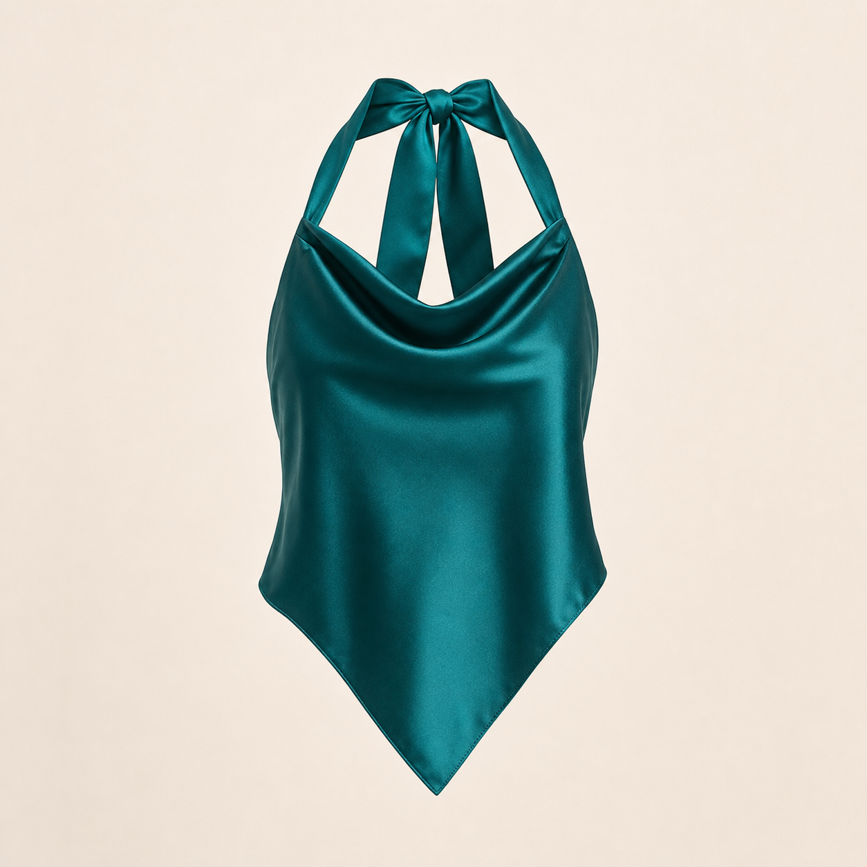 Top foulard soie Transformative Teal